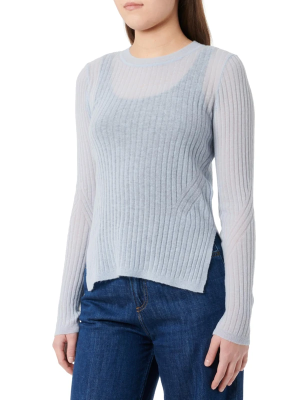 BOSS C_fennona Women's Knitted Sweater, Medium Blue421, XS