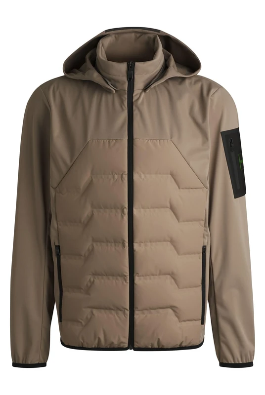 BOSS Mens J Rhano Water-Repellent Down Jacket with Lightweight Wadding