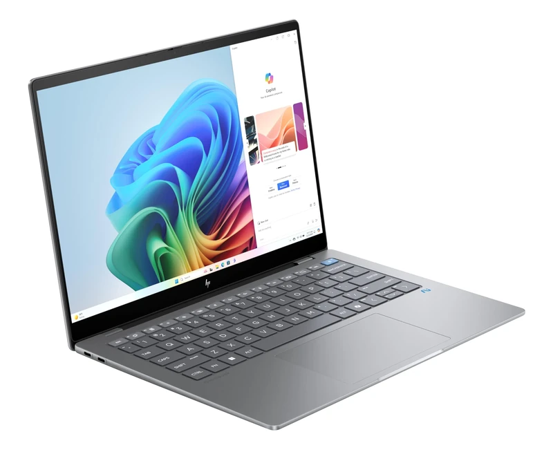 HP OmniBook X 14'' AI PC | Qualcomm Snapdragon® X Elite | 45 TOPS AI dedicated NPU | 16GB RAM | 1TB SSD | 2.2K IPS Touchscreen | Up to 26hrs battery | Win 11 | Poly Studio | 14-fe0000sa