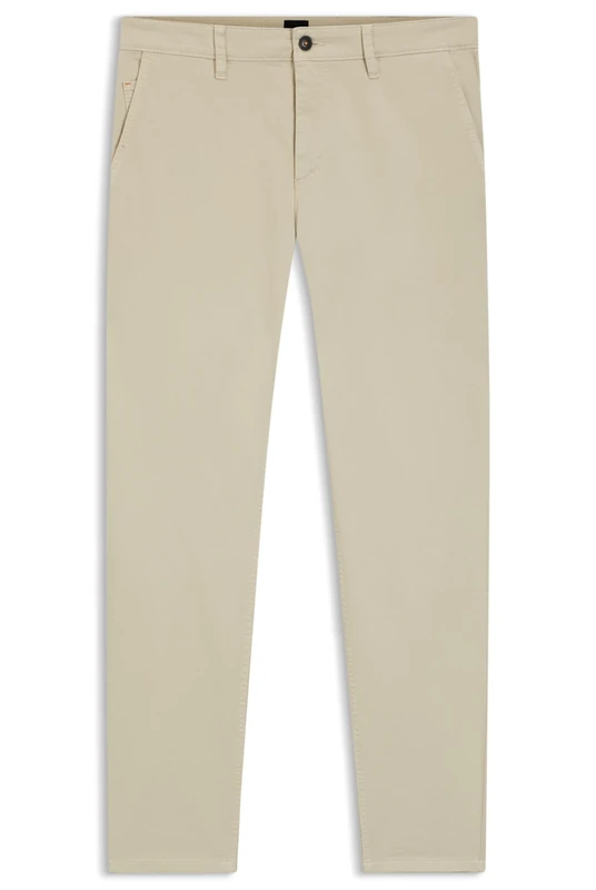 BOSS Men's Chino_Tapered Trousers_Flat, Light Beige271, 42 W/32 L