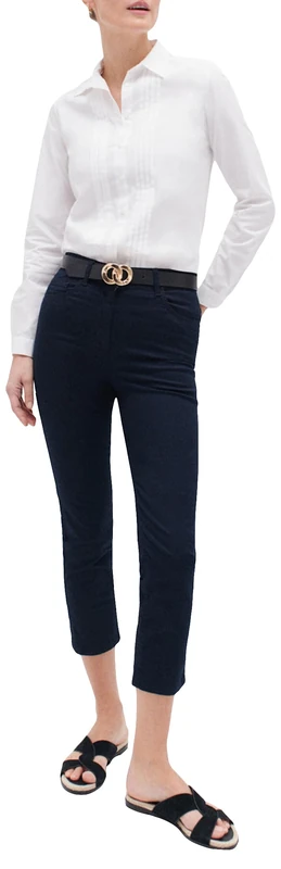 Caroll Capri Trousers Navy Blue