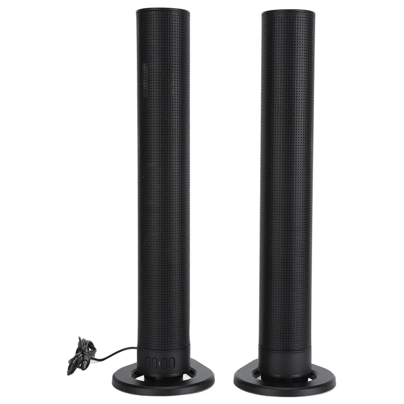 TV Sound Bar, Wireless 3D Bluetooth Soundbar Speaker, Detachable Subwoofer Audio Speaker System Surround Sound Home Theater Tower 2 in 1 Separable Soundbar for TV