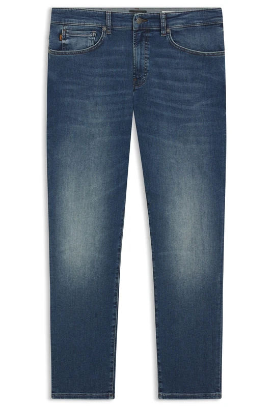 BOSS Mens RE.Maine BO Maine Regular-fit Jeans in Blue Soft-Motion Denim