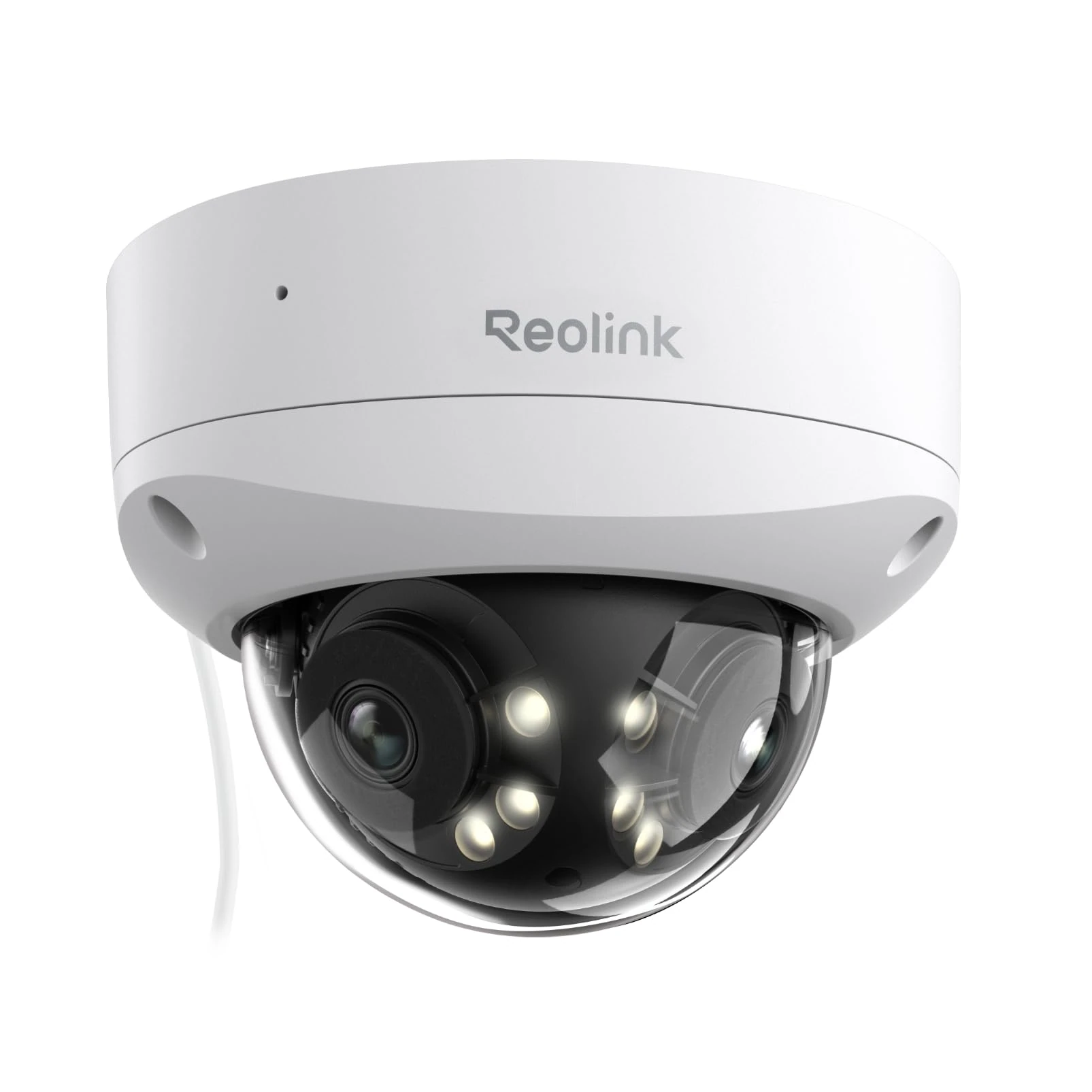 Reolink 4K 8MP 180° Dual-Lens PoE IP Camera, IK10 Vandal-Proof, Person/Vehicle/Animal Detection, Spotlight Color Night Vision, Two-Way Audio, IP67 Weatherproof, Power over Ethernet, Duo 2V PoE