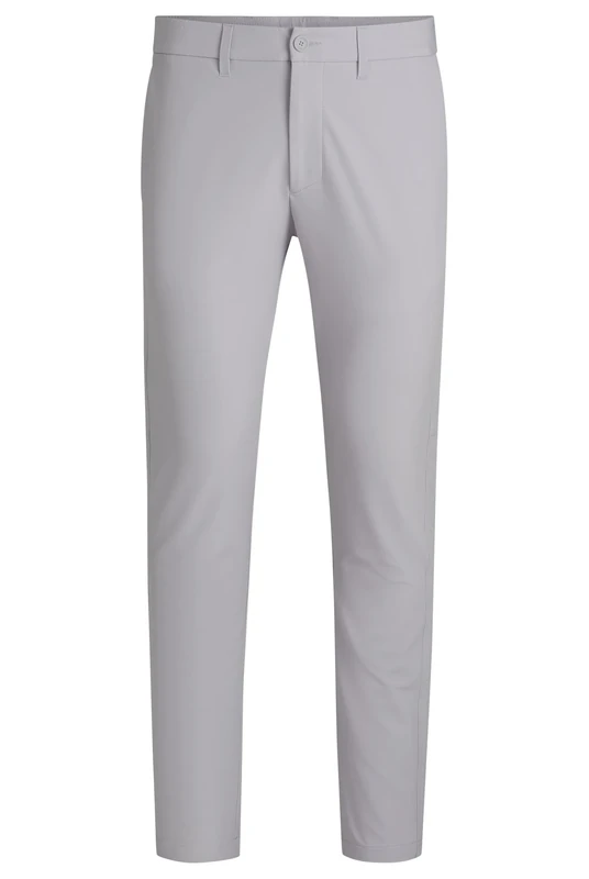 BOSS Men's T_Commuter-Slim Trousers_Flat, Light/Pastel Grey54, 48