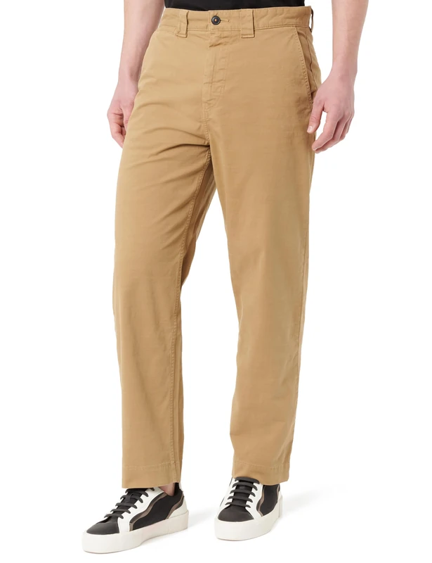 BOSS Men's Chino-Straight Trousers_Flat, Medium Beige261, 40 W/34 L