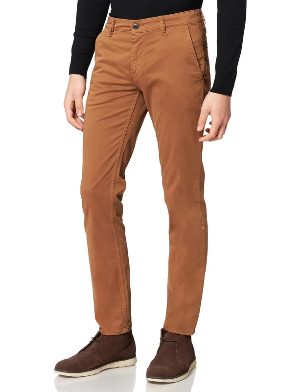 BOSS Men's T_Commuter-Slim Trousers_Flat, Dark Blue402, W48