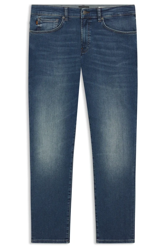 BOSS Mens RE.Maine BO Maine Regular-fit Jeans in Blue Soft-Motion Denim