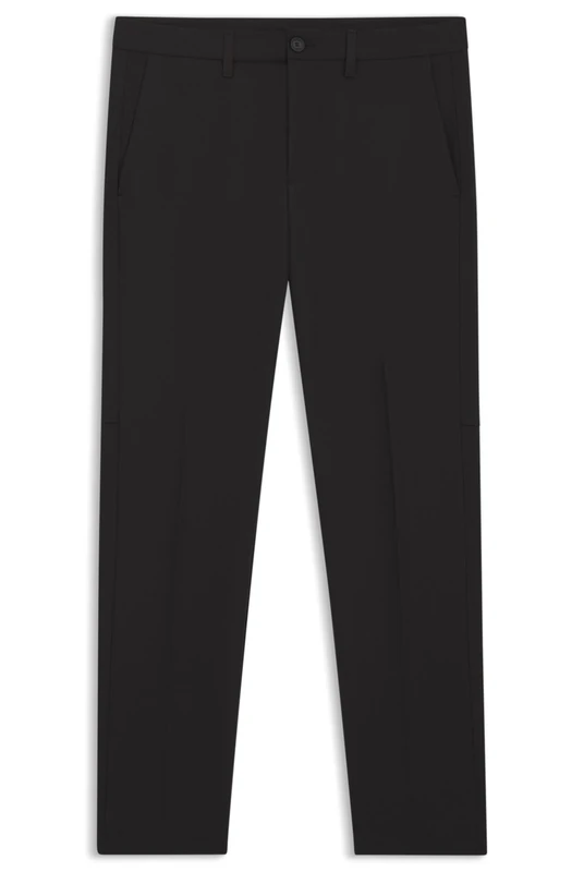 BOSS Men's T_Commuter-Slim Trousers_Flat, Black 1, 42