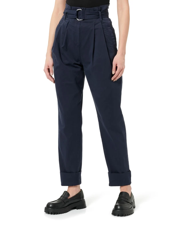 BOSS Women's C_tashaina2-d Trousers_Flat, Dark Blue404, 8