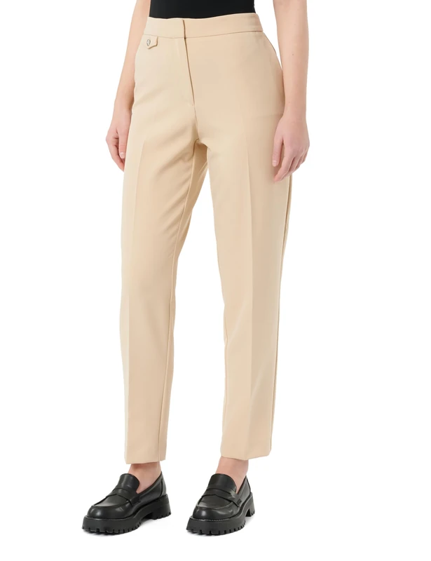 BOSS Women's Trousers, Open Beige287, 12