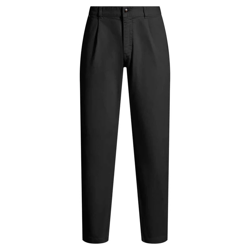BOSS Men's Chino-Pleated Trousers_Flat, Black 1, 48W x 30L