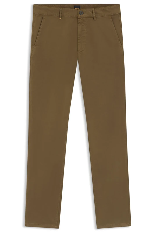 BOSS Men's Flat Trousers, Open Green368, 46W x 32L