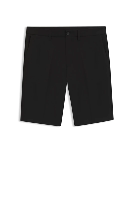 BOSS Men's S_Commuter_10.5 inch Shorts_Flat, Black1,
