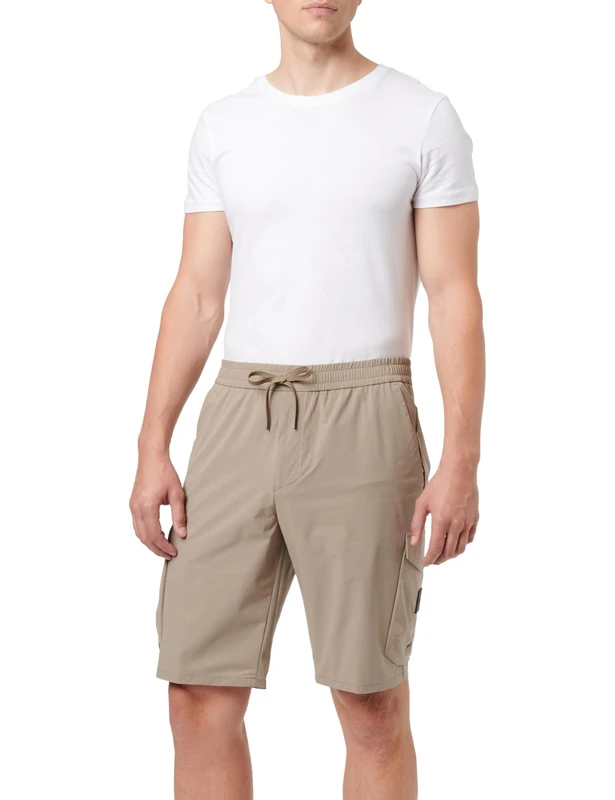 BOSS Men's S_urbanex-Cargo Trousers_Flat, Light/Pastel Green334, 42