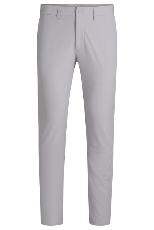 BOSS Men's T_Commuter-Slim Trousers_Flat, Light/Pastel Grey54, W52