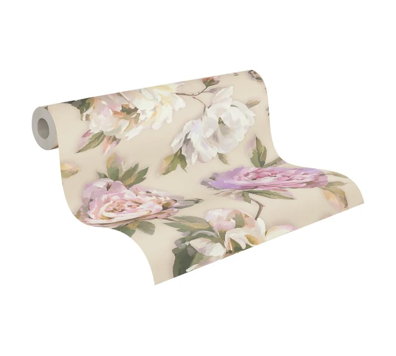 A.S. Création PintWalls Non-Woven Wallpaper with Floral Design in Purple, Bright Pink, Green – 10,05 x 0,53 m Designer Wallpaper – 396081
