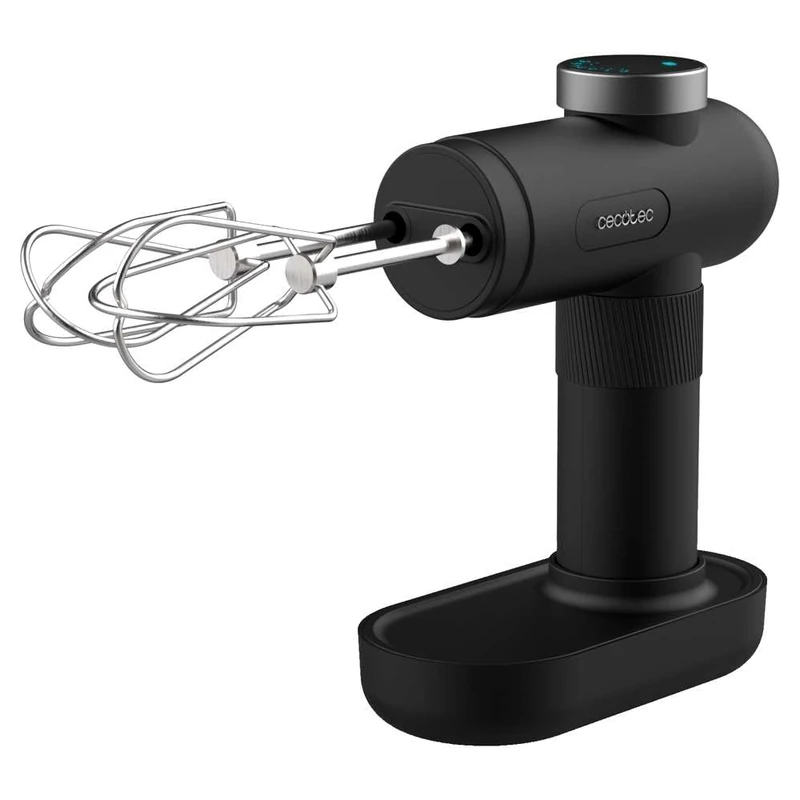 Cecotec PowerTwist Battery 50W Portable Stick Blender, Bat, Mix and Knead, USB Rechargeable, 40 Minutes of Autonomy, 5 Speed Levels and Turbo Function, LED Display
