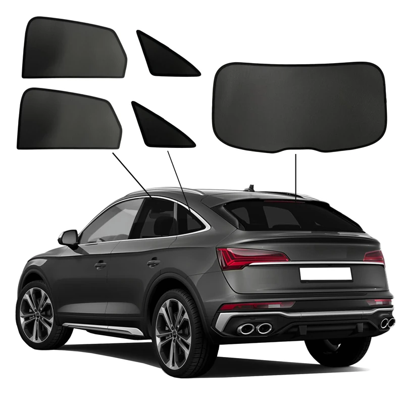SunClip Privacy & Sun protection compatible with Audi Q5 Sportback (FYT) 2020-2025