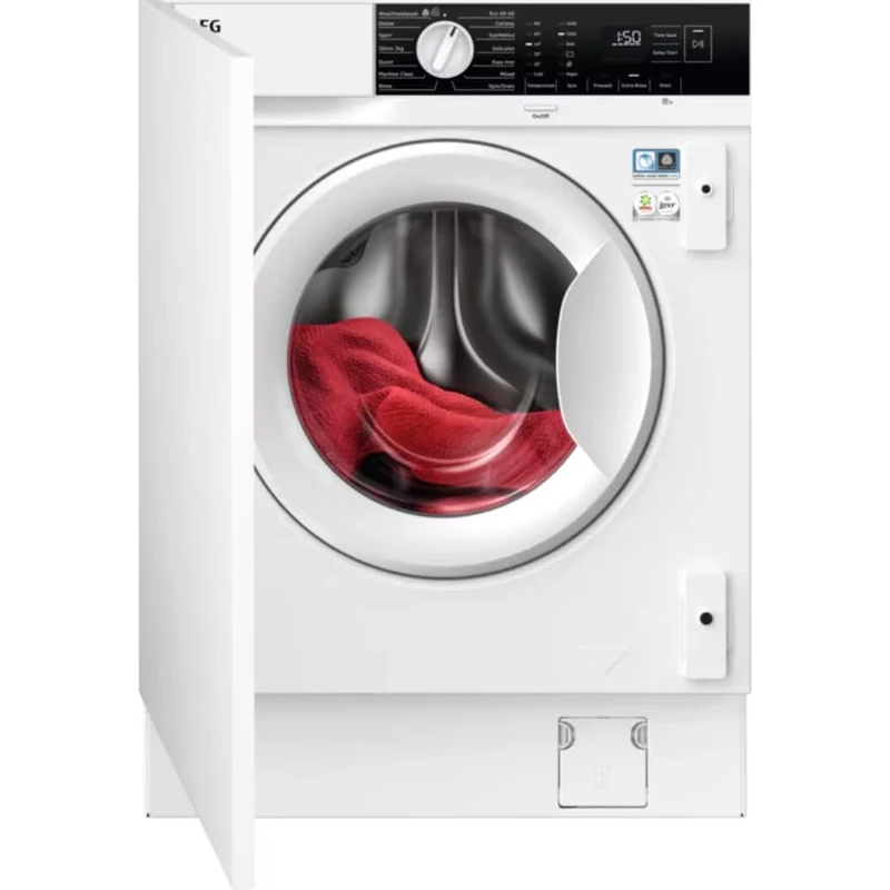 6000 Series AutoSense 8kg 1400rpm Integrated Washing Machine - White
