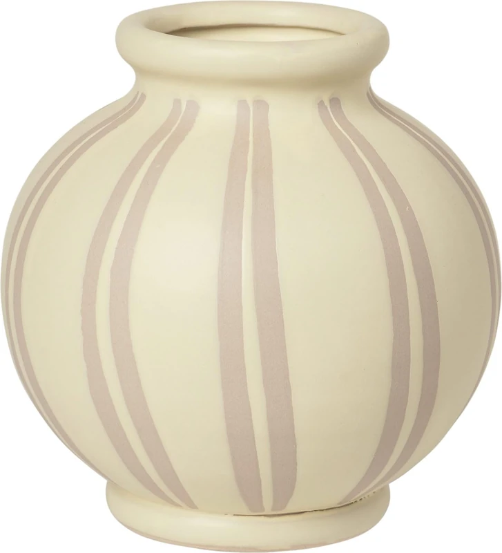 broste Copenhagen vase, Ceramic, Aniseed, Yellow, Rainy Da, Klein - Image 1
