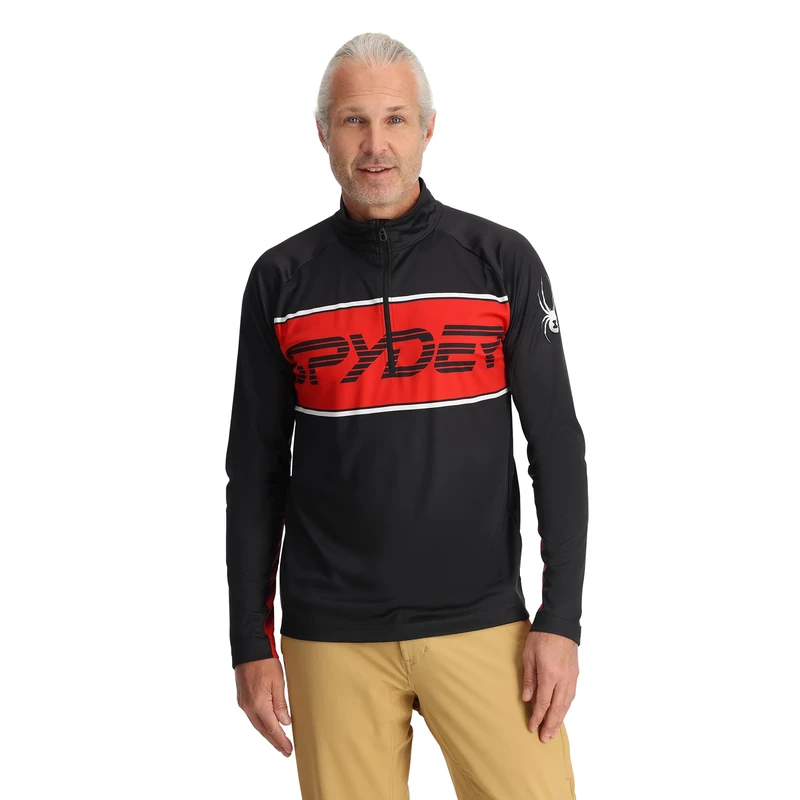 Spyder PARAMOUNT 1/2 ZIP, Men's, Volcano, L