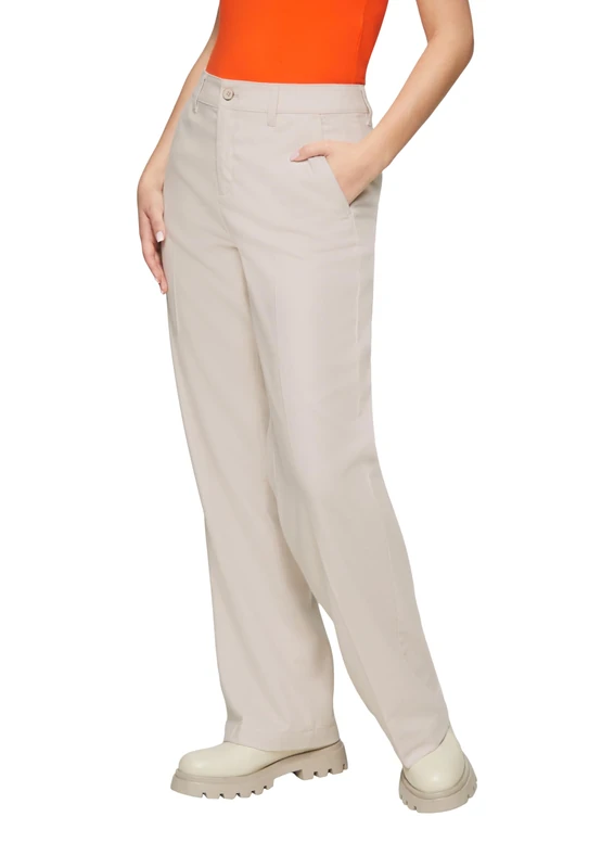s.Oliver Women's 2156574 Long Trousers with Pleats, Wide Leg, 81W9, UK 10