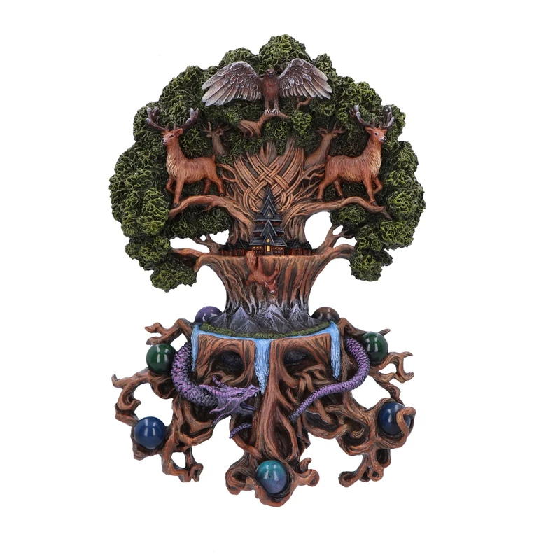 Nemesis Now Yggdrasil Wall Plaque 30.5cm, Resin, Designed by Anne Stokes, World Tree Wall Art, Inspired by Norse Mythology, Packaged in Gift Box, Cast in the Finest Resin, Expertly Hand-Painted