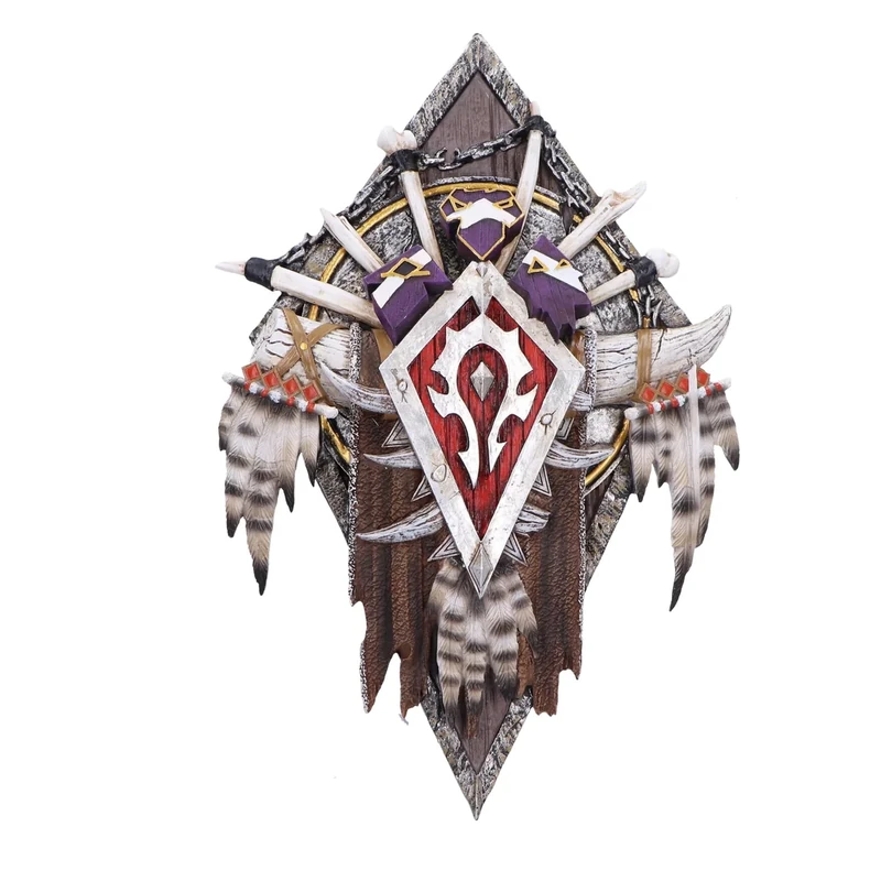 Nemesis Now World of Warcraft Horde Wall Plaque 30cm, Resin, Red, Official World of Warcraft Merchandise, Gaming Wall Hanging Ornament, Gaming Display Piece, Cast in the Finest Resin, Hand-Painted