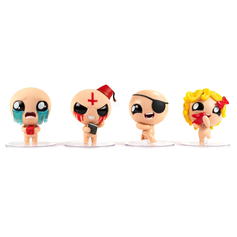 Maestro Media Ventures | The Binding Of Isaac Four Souls 4 Figure Pack S1 | Collectible Figure Accessory, 4 Pre-Colored 2.5 Inch Figures