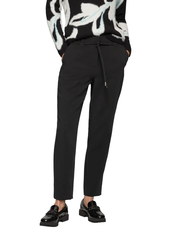 s.Oliver BLACK LABEL Women's 2157171 Long Trousers, Slim fit, 9999, 10