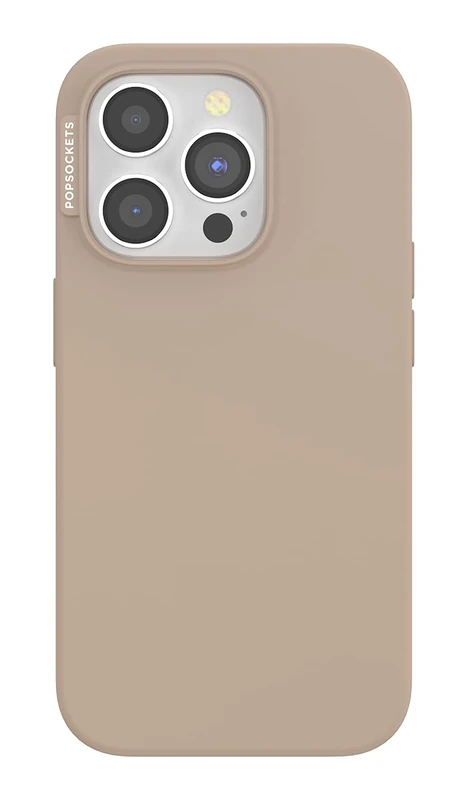 PopSockets iPhone 15 Pro Case Compatible with MagSafe, Phone Case for iPhone 15 Pro, Wireless Charging Compatible, Case Only - Latte