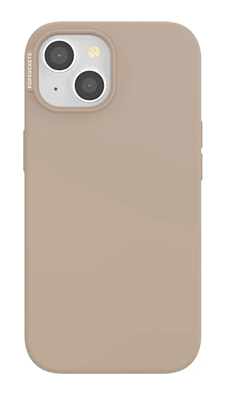 PopSockets iPhone 15 Case Compatible with MagSafe, Phone Case for iPhone 15, Wireless Charging Compatible, Case Only - Latte