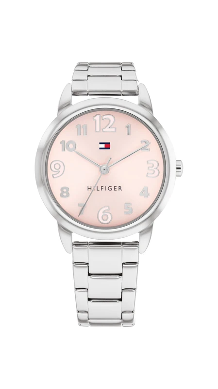 Tommy Hilfiger Three Hand Quartz Movement Watch for Youth with Silver Stainless Steel Bracelet - 1720045