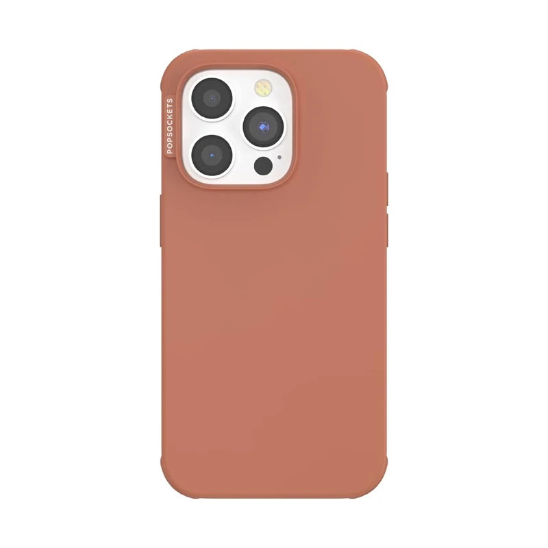 PopSockets iPhone 14 Pro Case with MagSafe, Phone Case for iPhone 14 Pro, Grip Sold Separately, Wireless Charging Compatible - Terra-Cotta