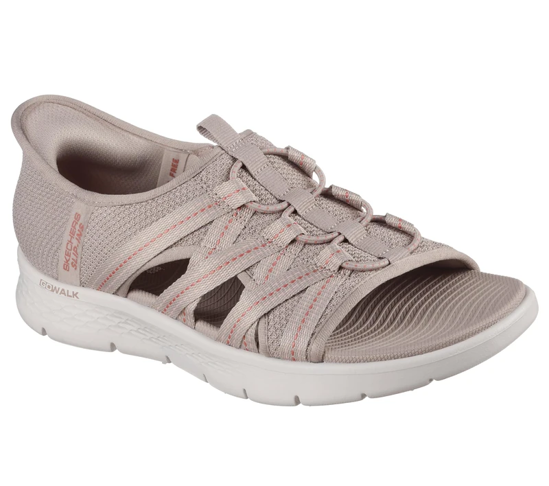 Skechers Women's Hands Free Slip-ins Go Walk Flex Sandal – Sadie Fisherman, Taupe, 2 UK