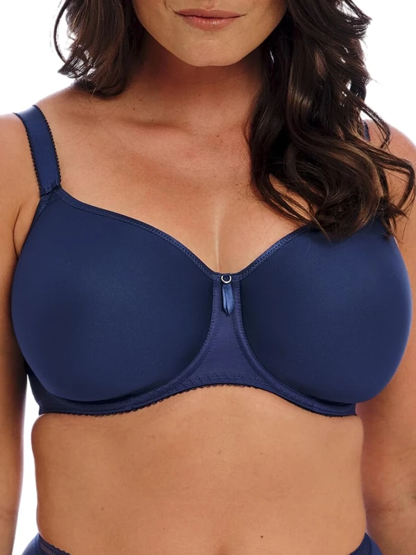 Fantasie Women's Rebecca Essentials Underwire Spacer T-Shirt Bra, Opaque, French Navy, 34F
