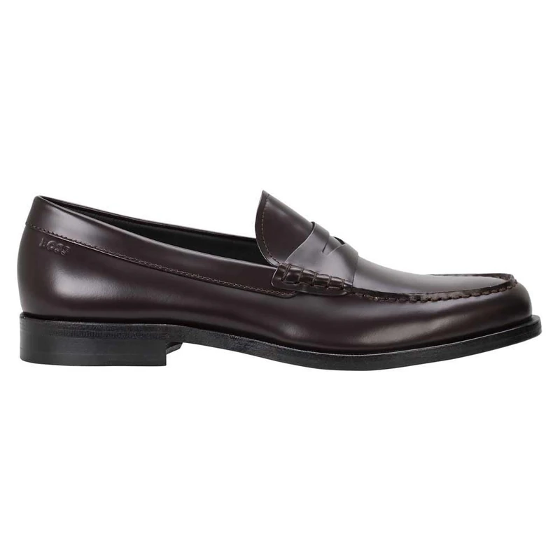 BOSS Men's Limber_mocc_BO Moccasin, Dark Red604, 7.5 UK