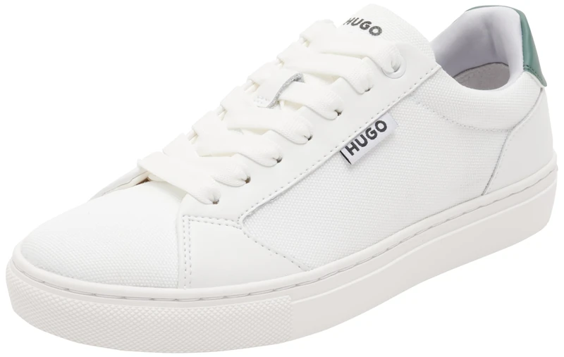 Hugo Women's Morrie_Tenn_cnvpu Sneaker, Open White133, 3.5 UK
