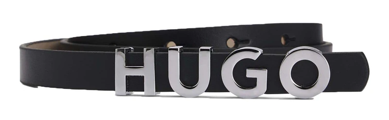 HUGO Women's Zula Belt 1,5cm, Black1, 70