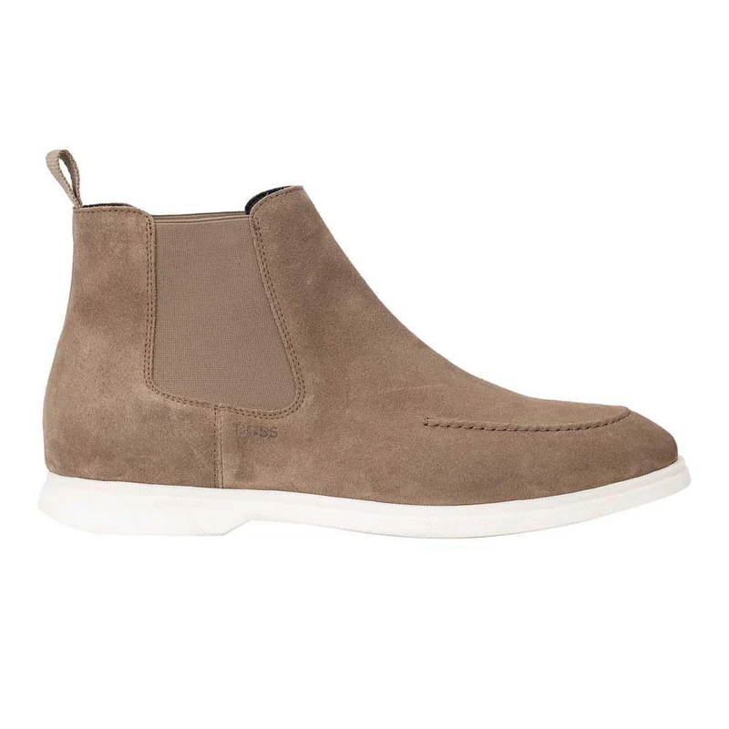 BOSS Men's Sienne_cheb_sdad Chelsea_Boot, Medium Beige 260, 5 UK