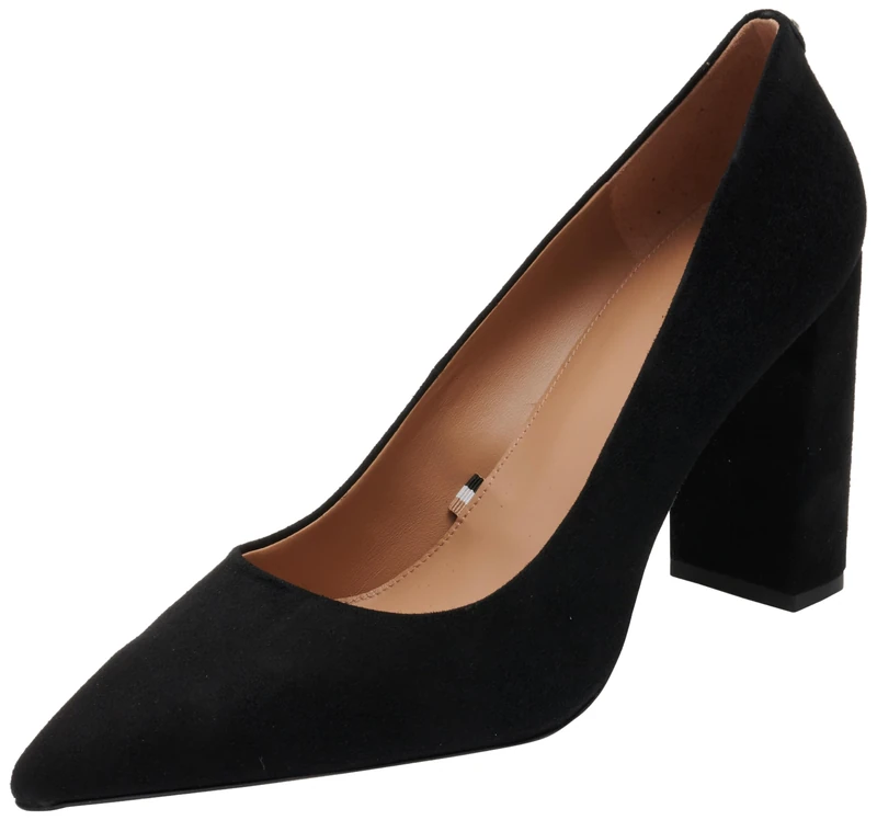 BOSS Women's Janet_chpump90_sd1 Pump, Black 1, 3.5 UK