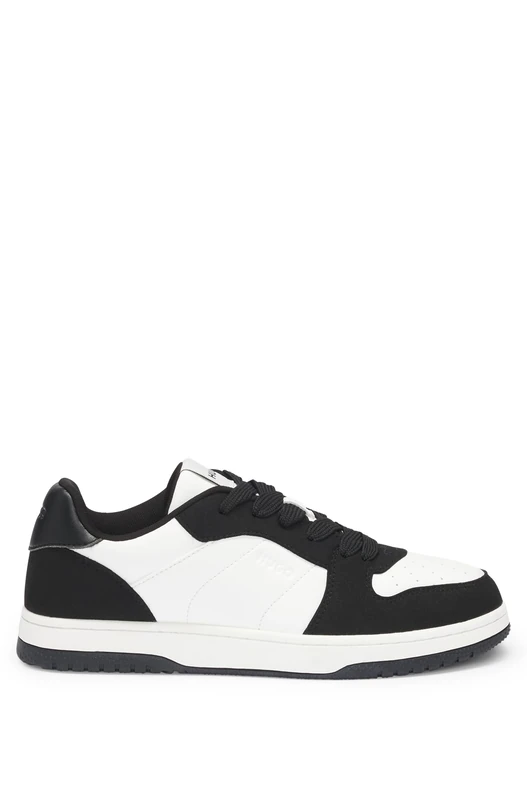 HUGO Women's Hadrian_Tenn_pusd Sneaker, Open White111, 3 UK