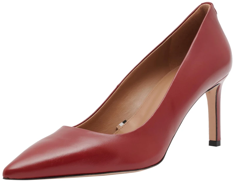 BOSS Women's Janet_pump70_na Pump, Dark Red608, 6 UK