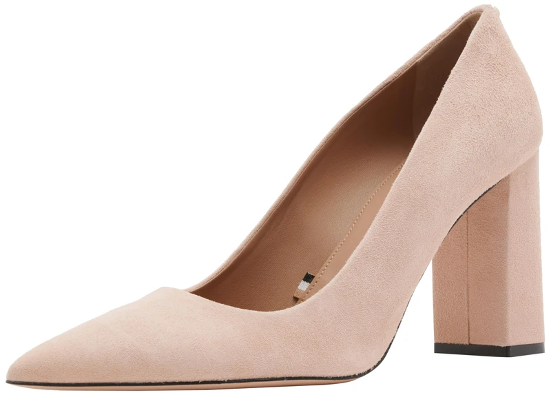 BOSS Women's Janet_chpump90_sd1 Pump, Light Pastel Pink689, 5 UK