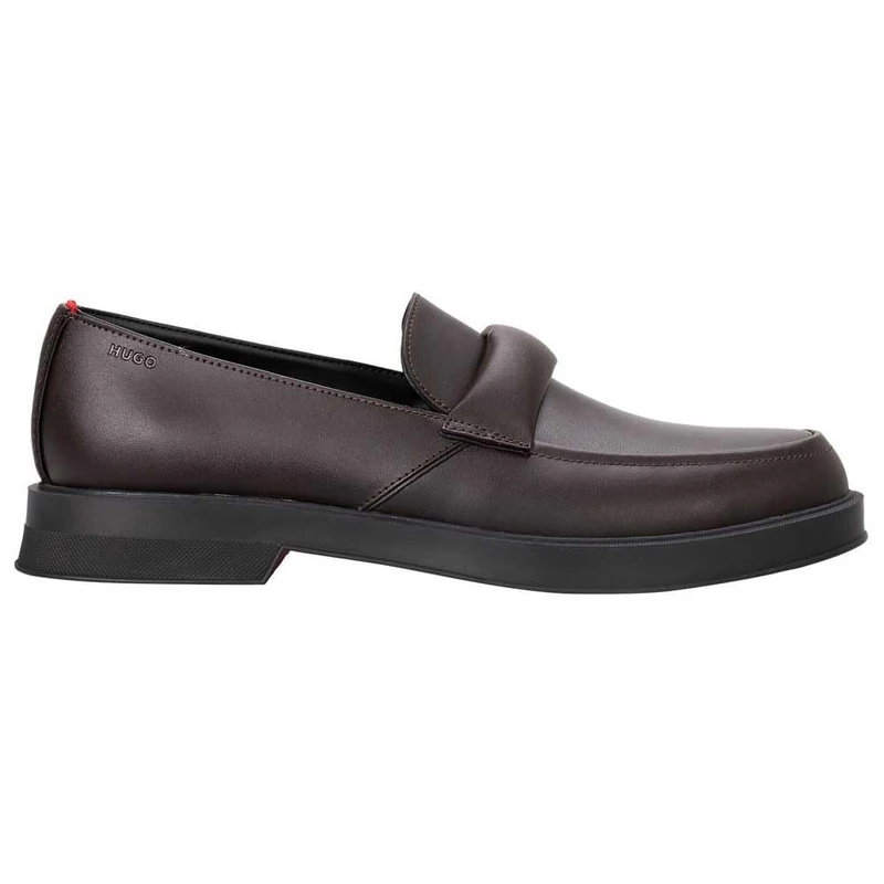 Hugo Men's Lenner_loaf_al Loafer, Dark Brown201, 8 UK