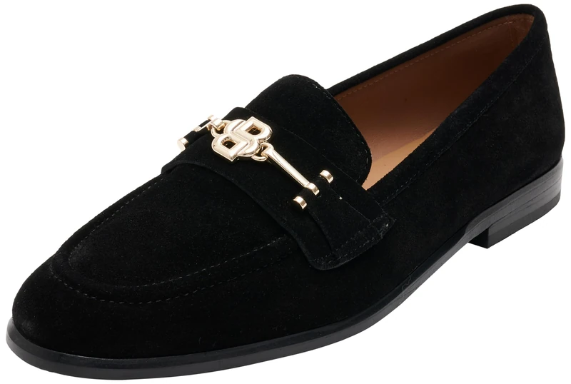 BOSS Women's Helyan_loaf_sdhb Loafer_Flats, Black 1, 2 UK