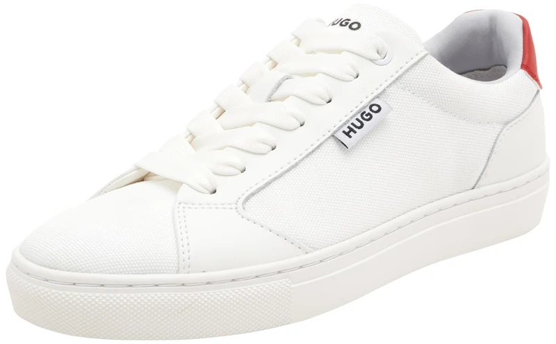 Hugo Women's Morrie_Tenn_cnvpu Sneaker, Open White166, 6 UK - Image 1