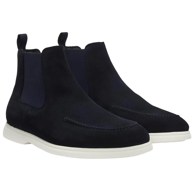 BOSS Men's Sienne_cheb_sdad Chelsea_Boot, Dark Blue401, 8 UK