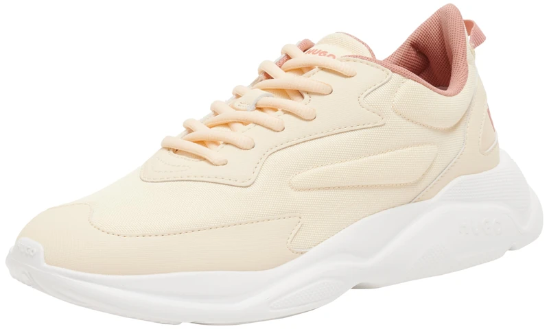 Hugo Women's Leon_Runn_cvpuw_n Trainers, Open White122, 2/2.5 UK